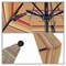 California Umbrella 9' Black Aluminum Market Patio Umbrella, Sunbrella Dolce Mango 194061335437 - alternate 2